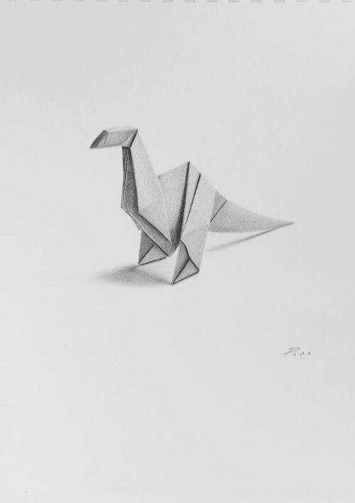 Dinosaurio de origami